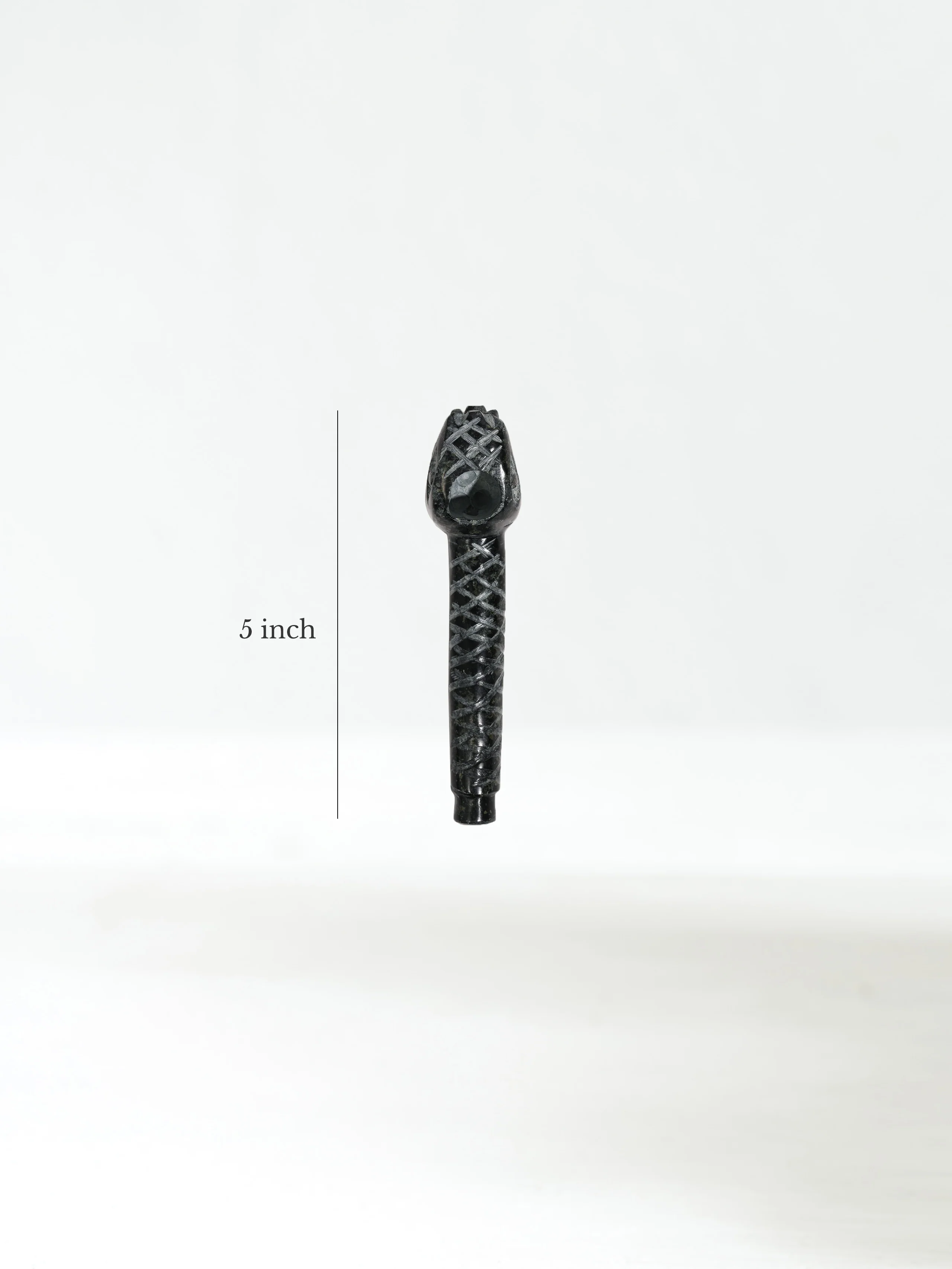 Stone Carved Pipe - Serpent - Image 9
