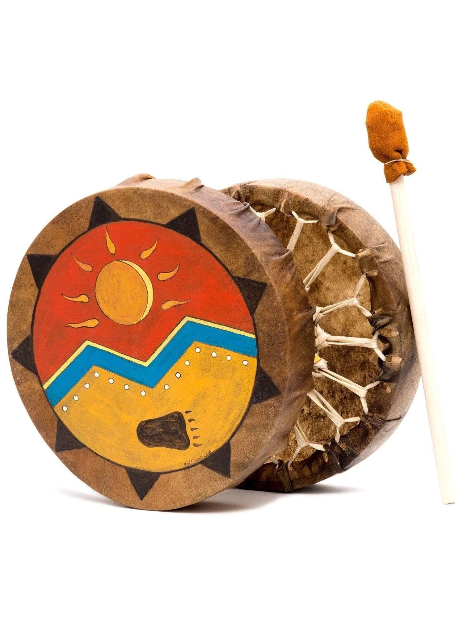 Strength & Light Buffalo Hide Hand Drum - Image 3