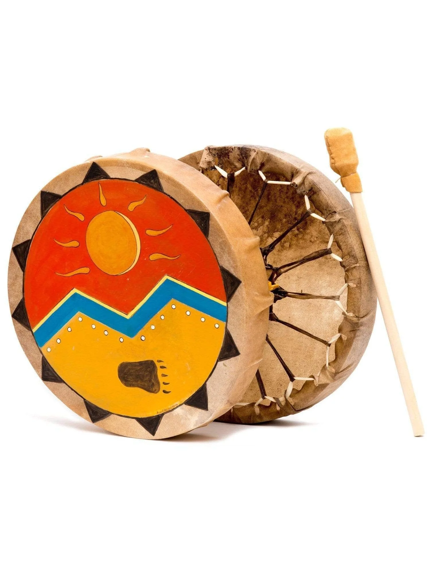 Strength & Light Buffalo Hide Hand Drum - Image 4