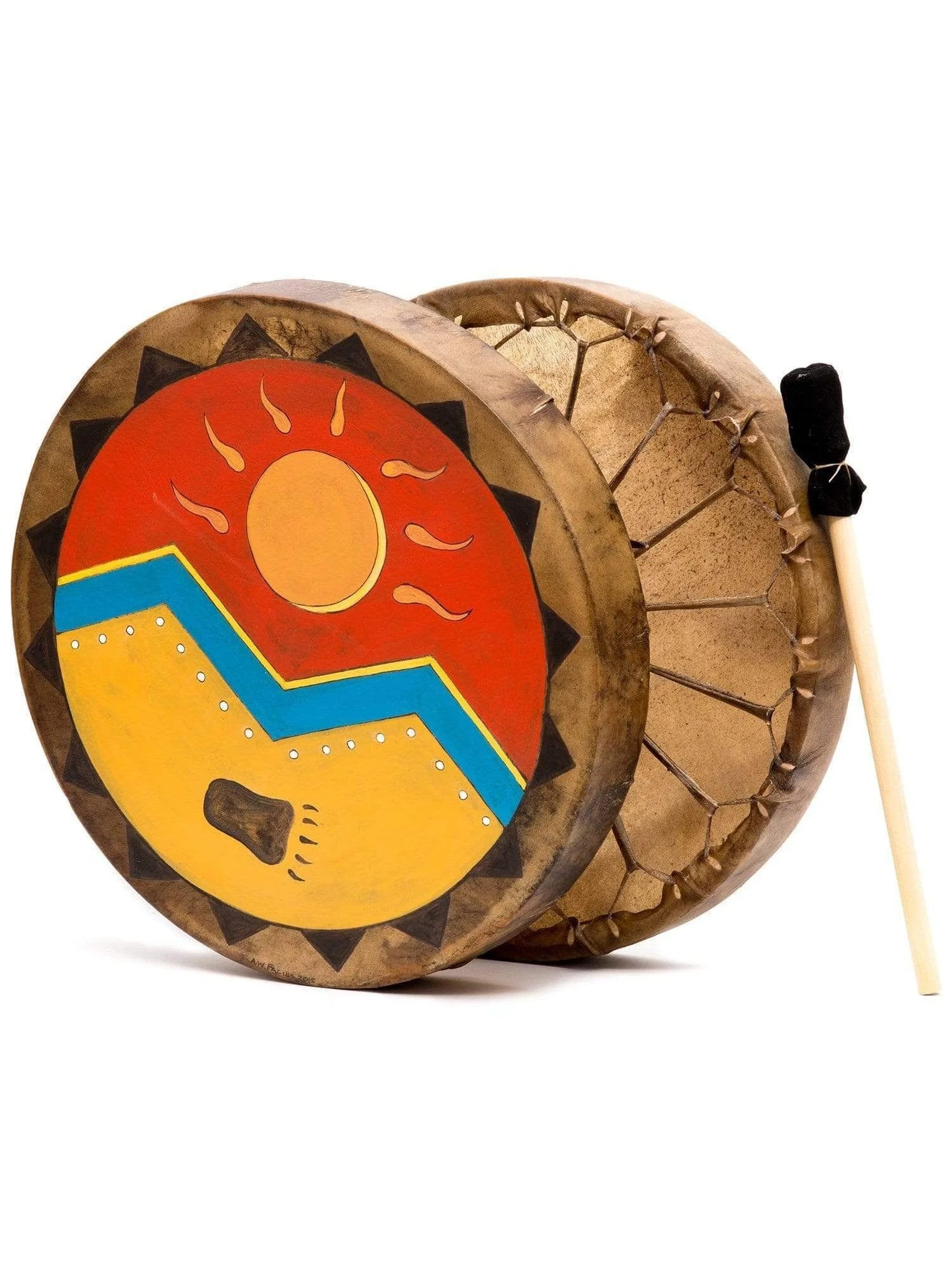 Strength & Light Buffalo Hide Hand Drum - Image 6