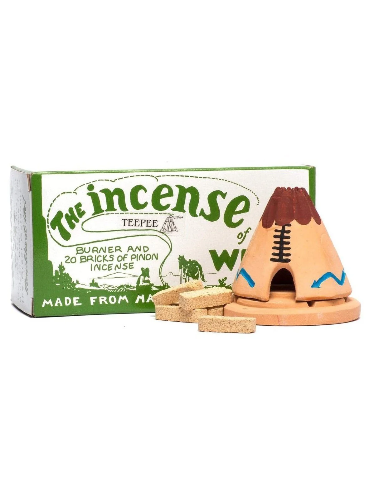 Teepee Incense Burner w/Pinon Incense Cones - Image 3