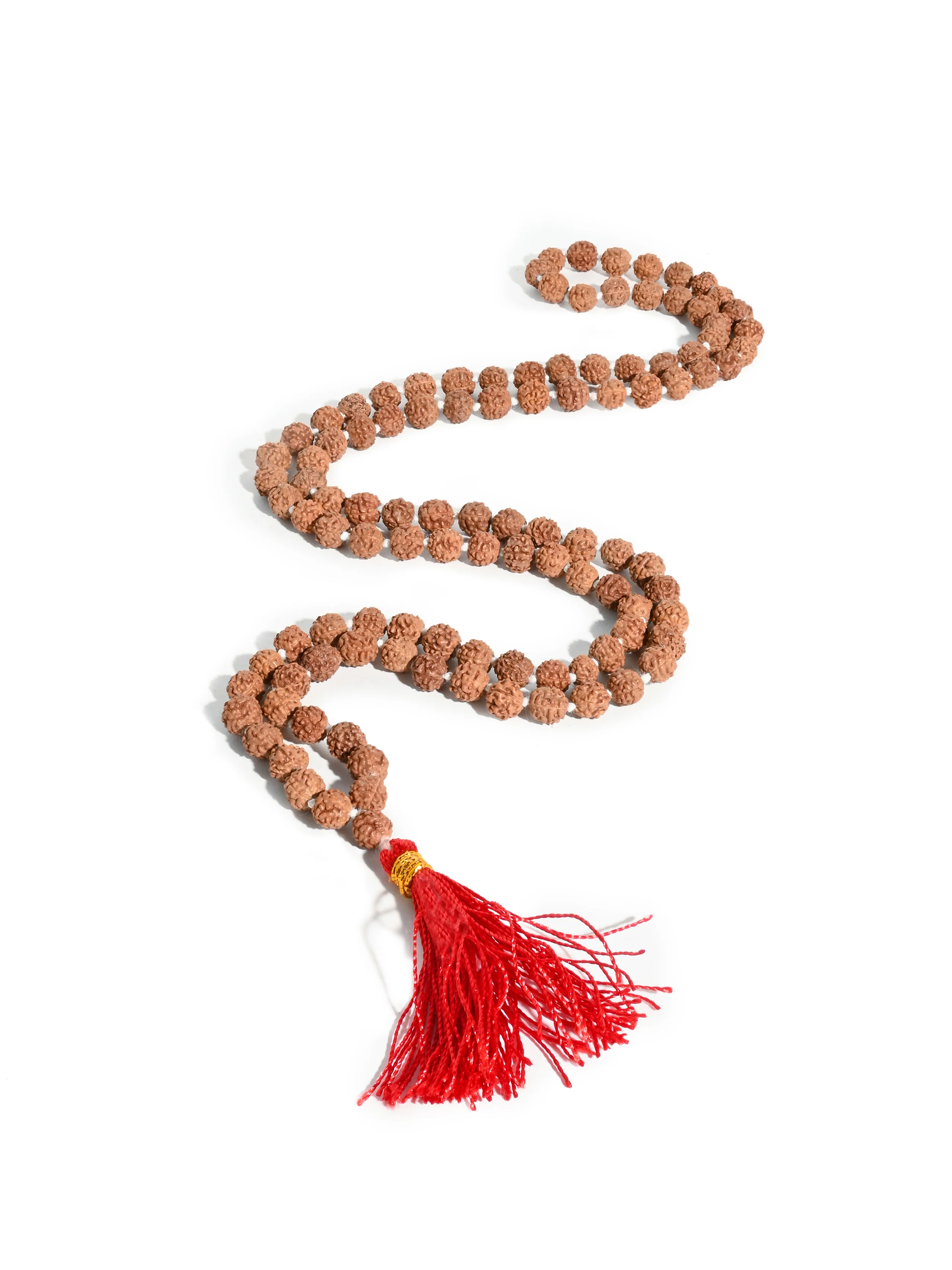 Tibetan Buddhist 5 Mukhi Rudraksha Healing Prayer Bead Mala - Image 2