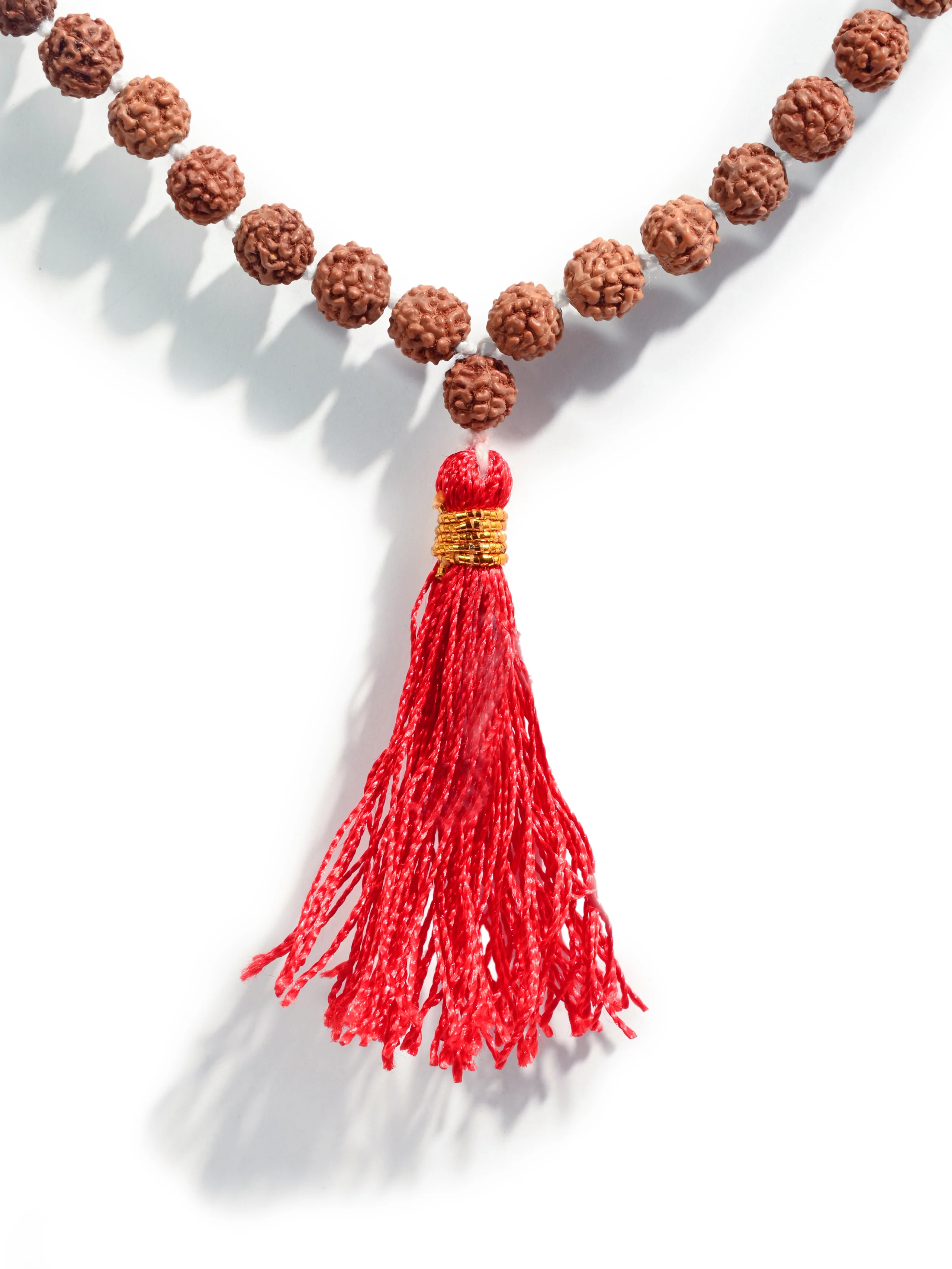 Tibetan Buddhist 5 Mukhi Rudraksha Healing Prayer Bead Mala - Image 3