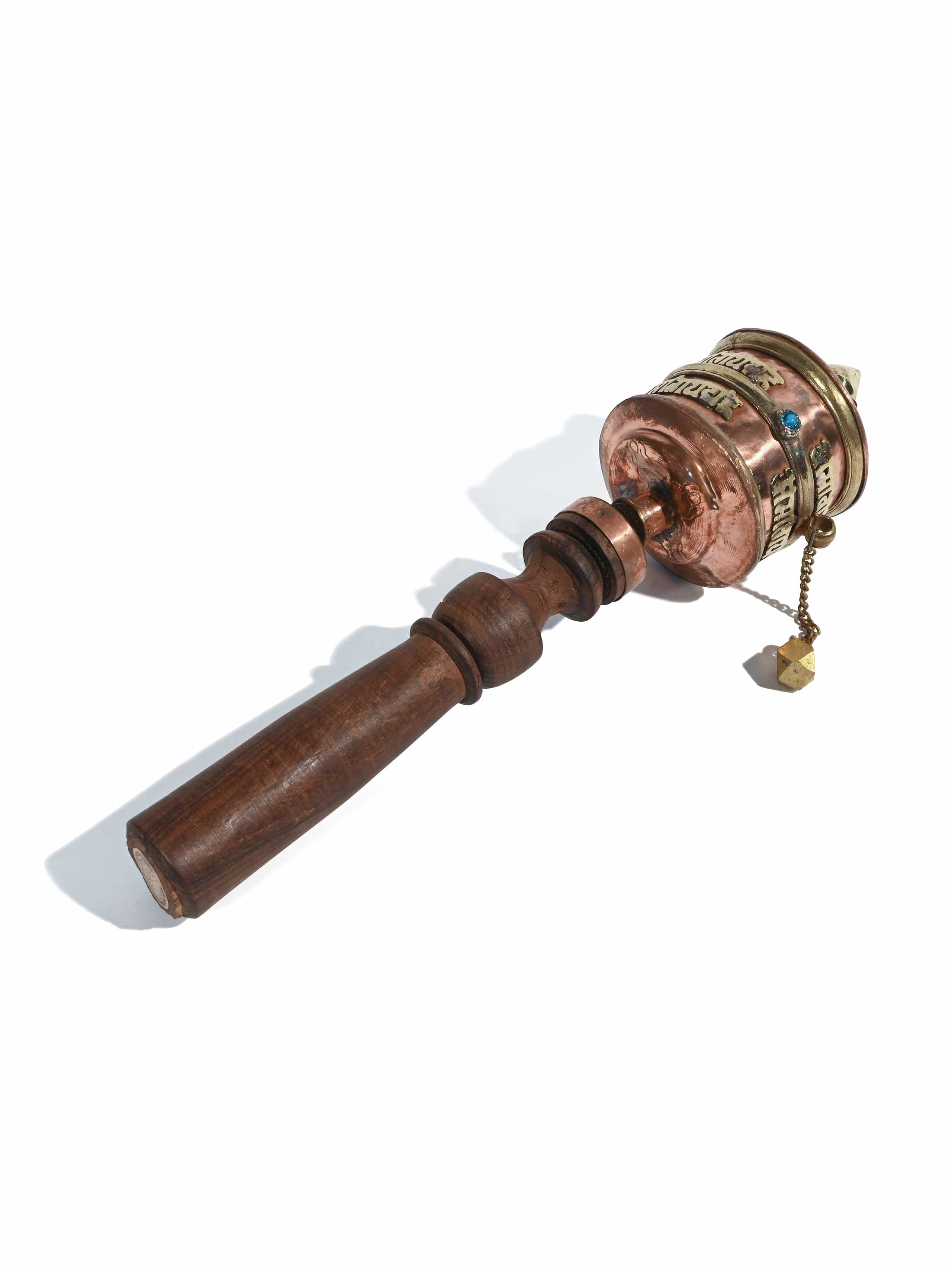 Tibetan Copper Prayer Wheel - Image 3
