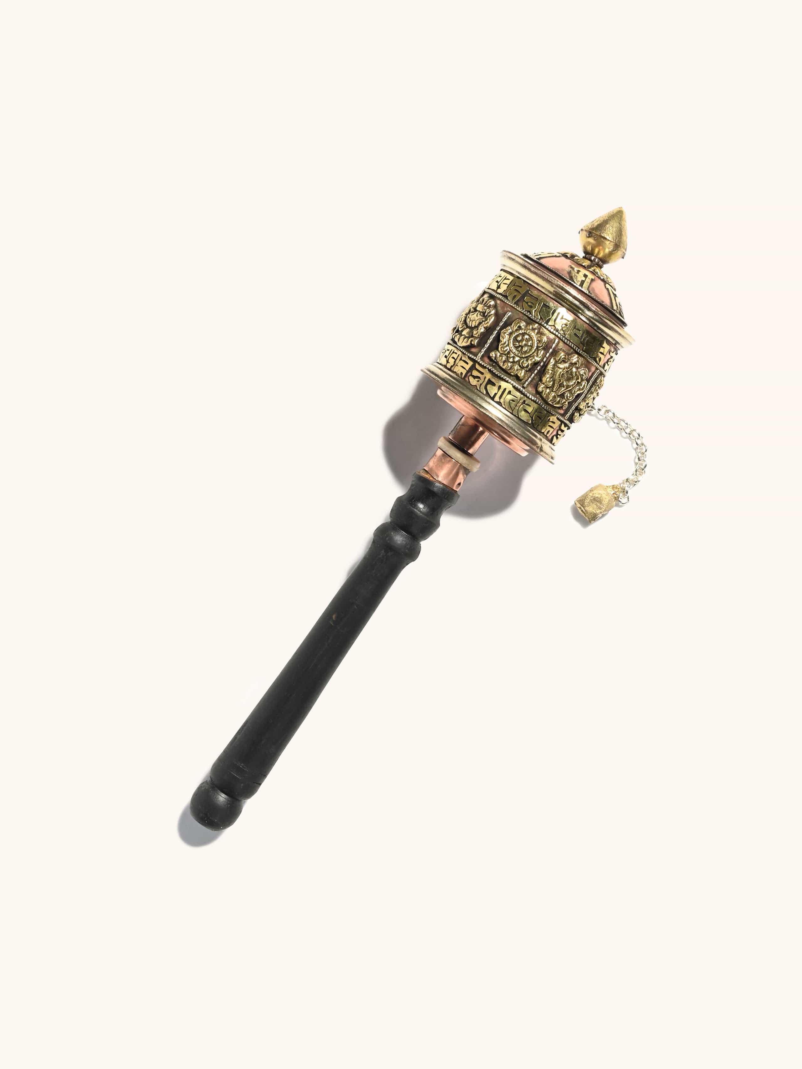 Tibetan Copper Prayer Wheel - Image 4