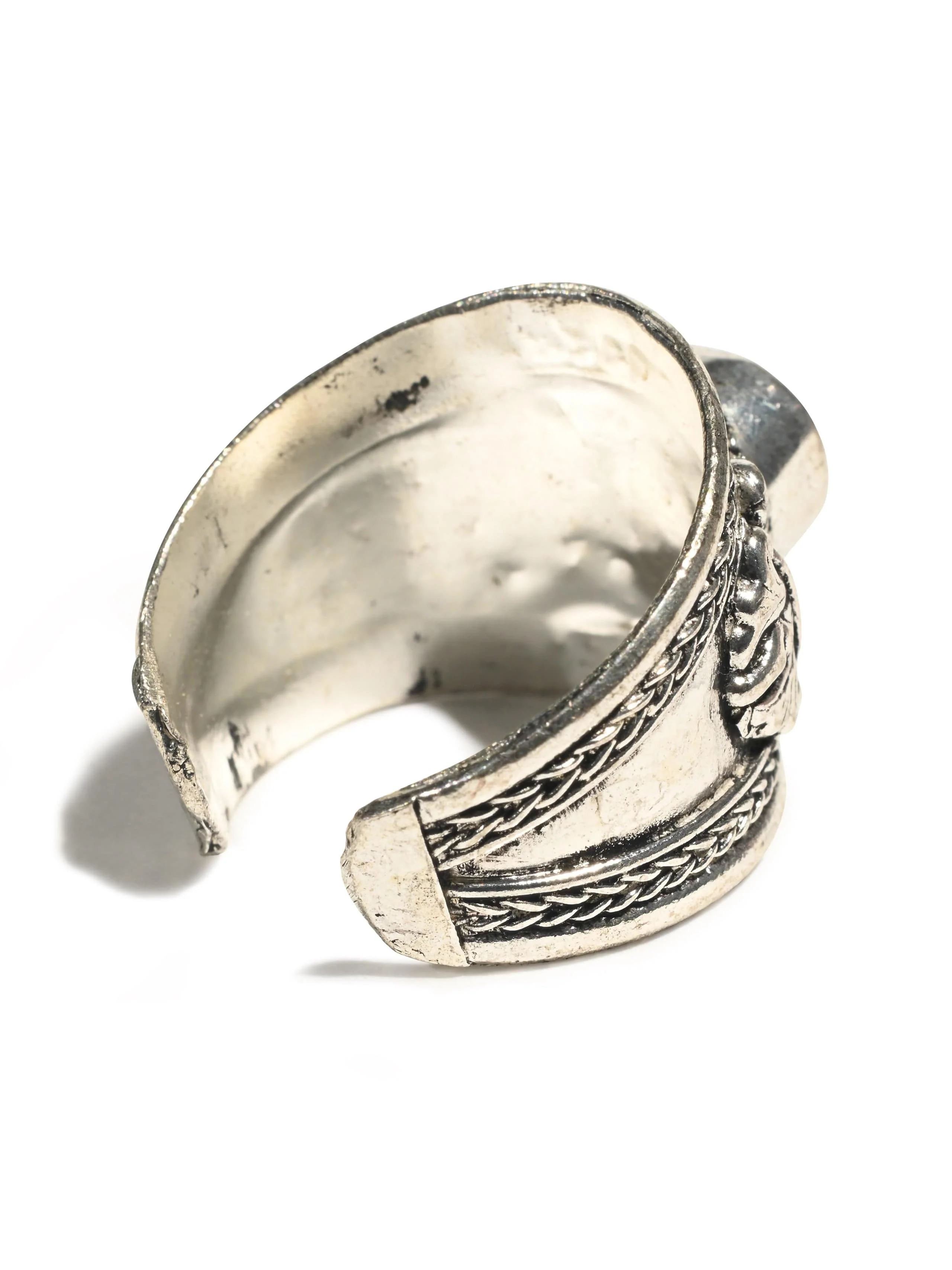 Tibetan Dorje Yin Yang Finger Ring - Image 4