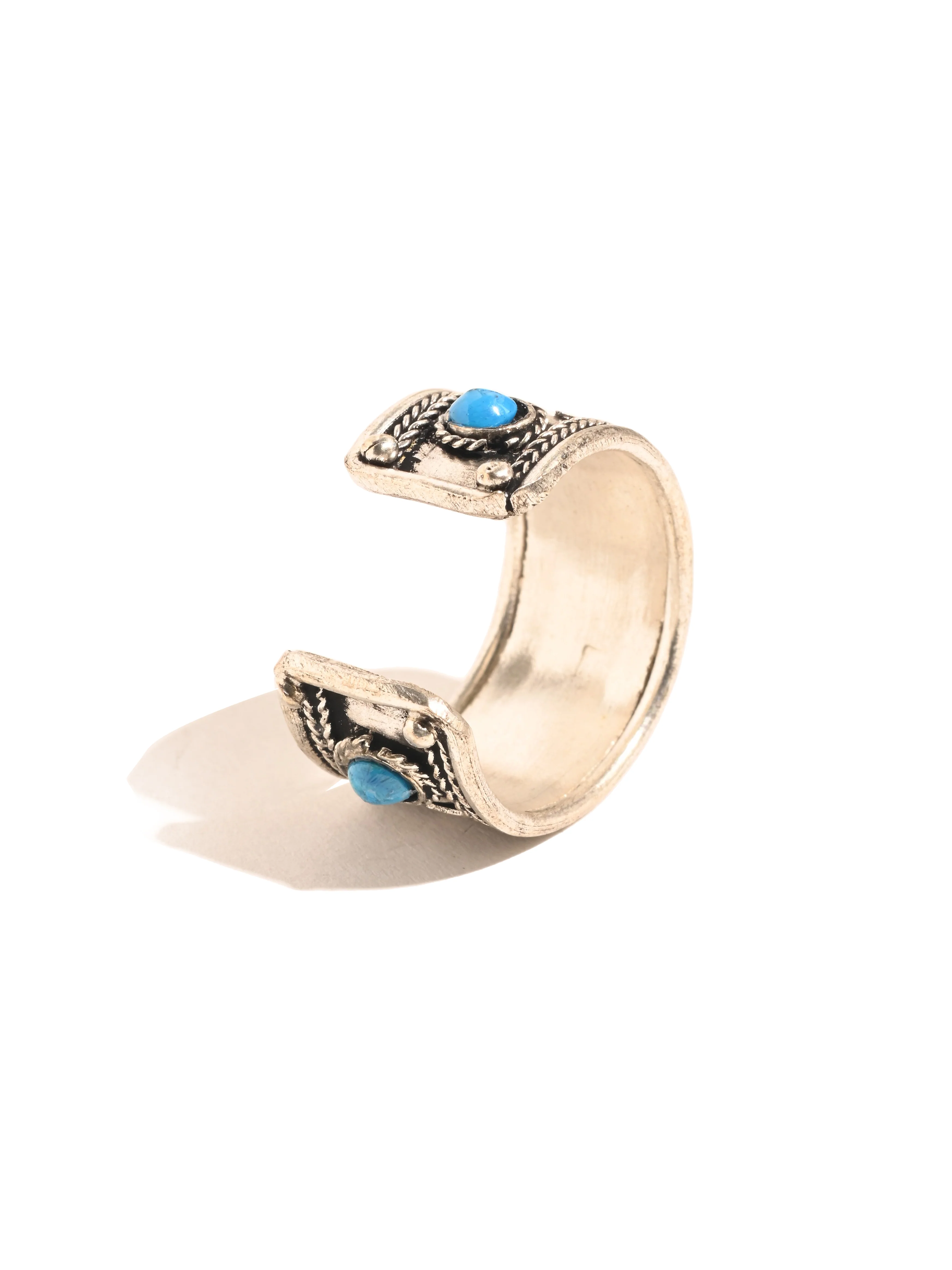 Tibetan OM Mane Padme Hum Jeweled Ring - Image 3