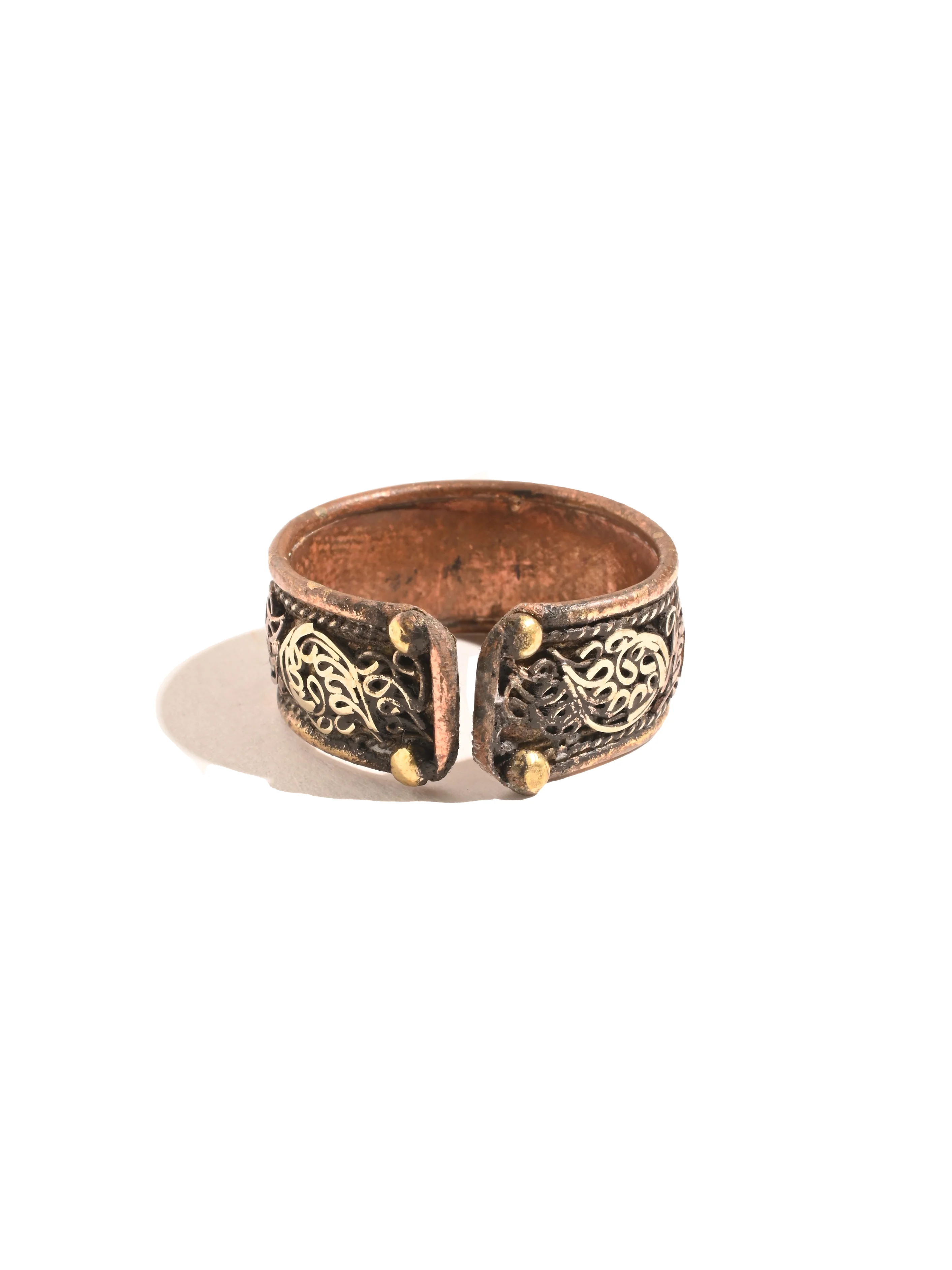 Tibetan OM Mane Padme Hum Ring Copper - Image 4