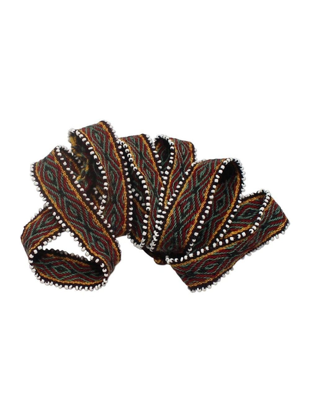 Watana Tie w/Beaded Trim - Image 5