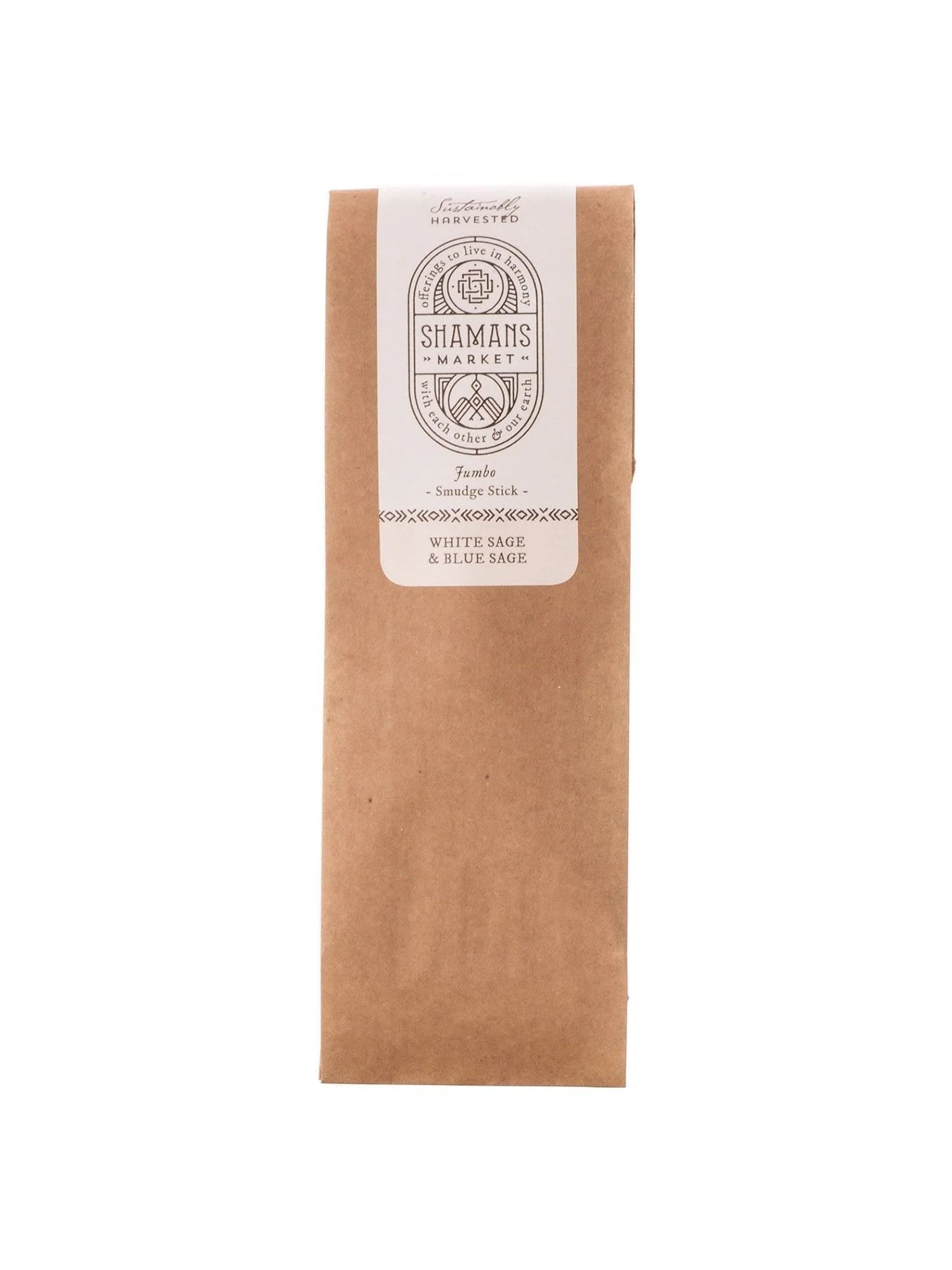 White & Blue Sage Large Smudge Sticks 8-9 in. - Image 3