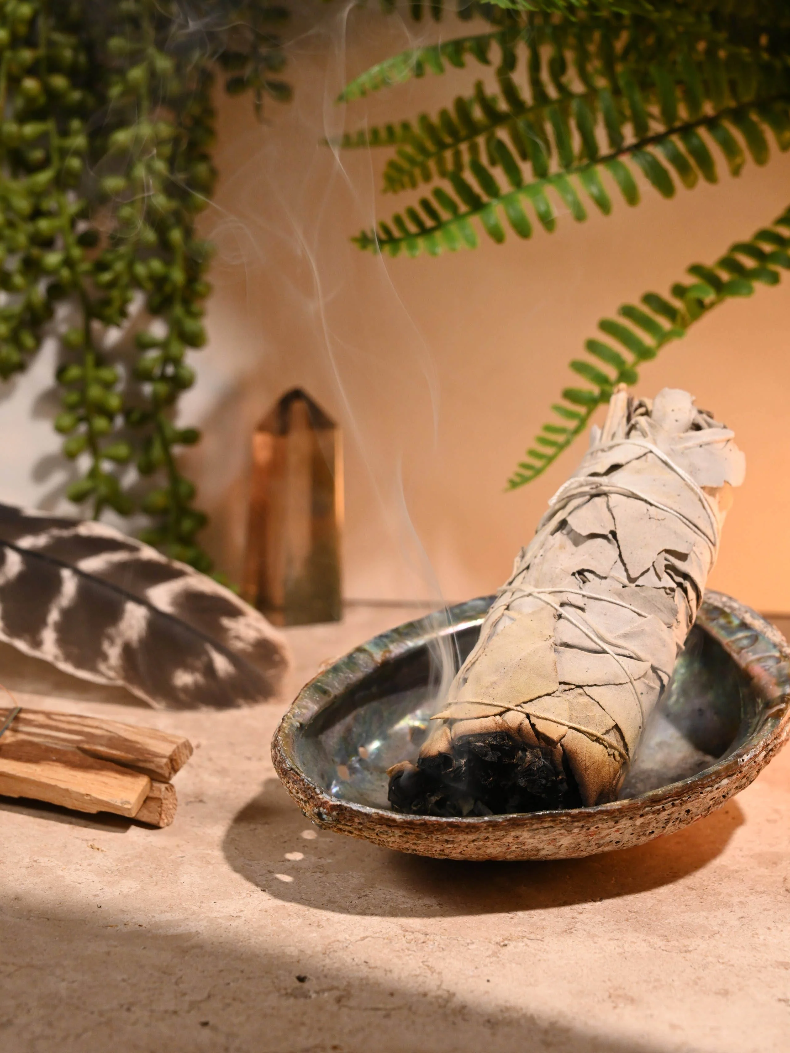 White Sage & Palo Santo Smudging Kit - Image 2