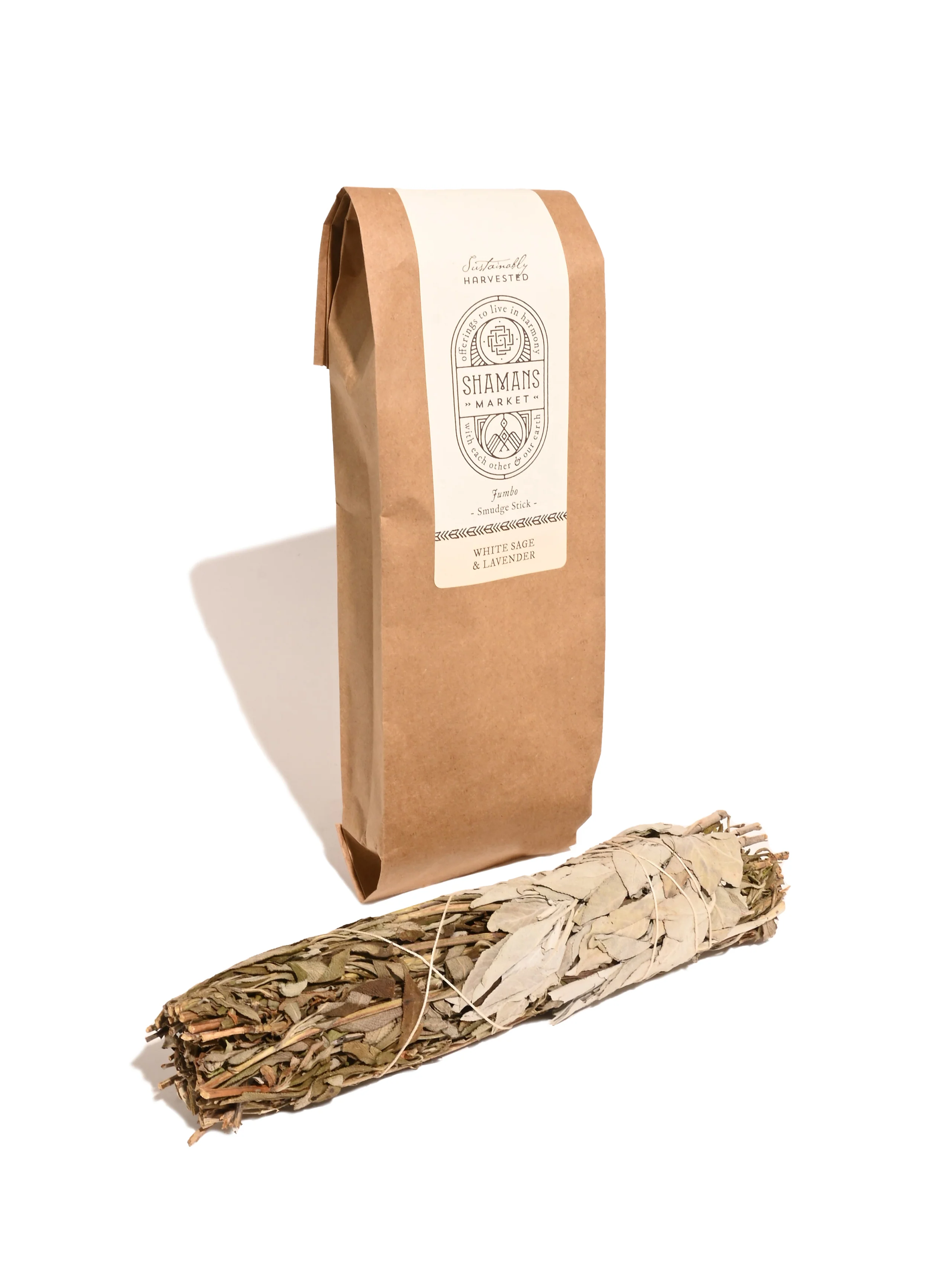 White Sage & Lavender Smudge Stick - 2 Sizes - Image 6